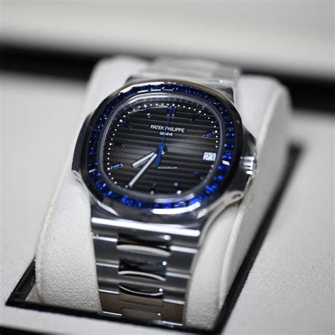 patek philippe nautilus blue sapphire|patek philippe nautilus original price.